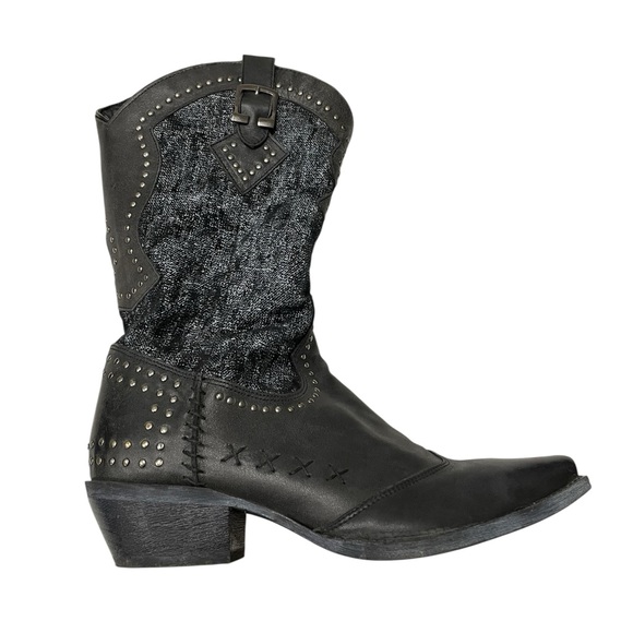 DAN POST LARADO Harlow Cowgirl Boots Black Size 9 - Picture 1 of 10